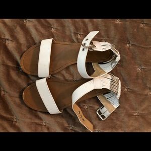 White sandals